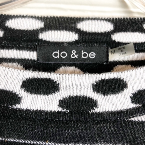 Do + Be cropped polka dot sweater size medium - Picture 2 of 2
